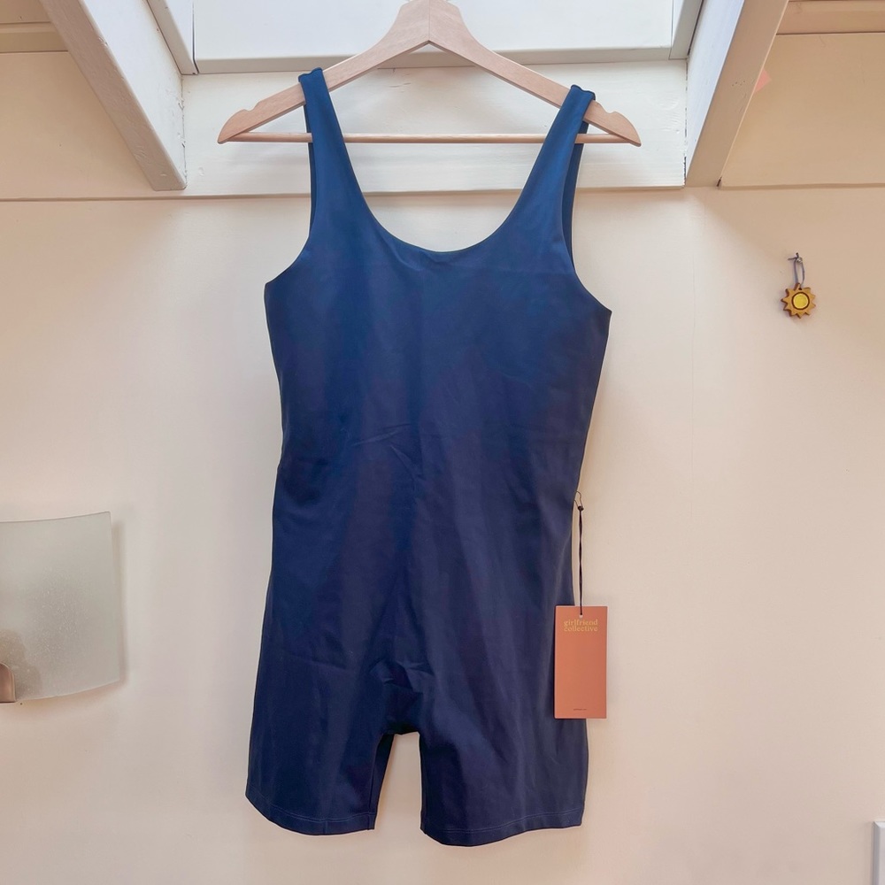Girlfriend Collective Bike Unitard Midnight